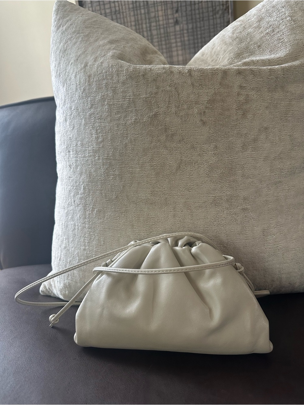 Bottega Veneta Cream Pouch Shoulder Bag